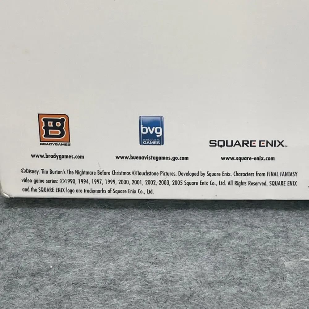 Kingdom Hearts II Limited Edition Guide Disney Bradygames VG